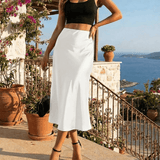 Jupe Midi Luna Blanche