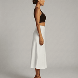 Jupe Midi Luna Blanche