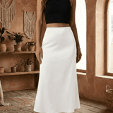 Jupe Midi Luna Blanche