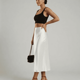 Jupe Midi Luna Blanche