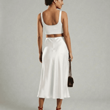 Jupe Midi Luna Blanche