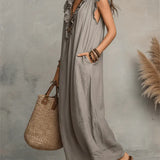 Robe Maxi Volants Poches