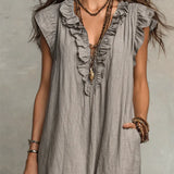 Robe Maxi à Volants Femme