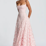 Robe Maxi Fleurie Bretelles Fines