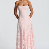Robe Maxi Fleurie Bretelles Fines