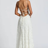 Robe Maxi Fleurie Bretelles Fines