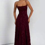 Robe Maxi Fleurie Bretelles Fines