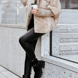 Doudoune Oversize Col Fausse Fourrure Grande Capuche